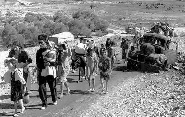 Foto de Refugiados Palestinos – Êxodo palestino de 1948